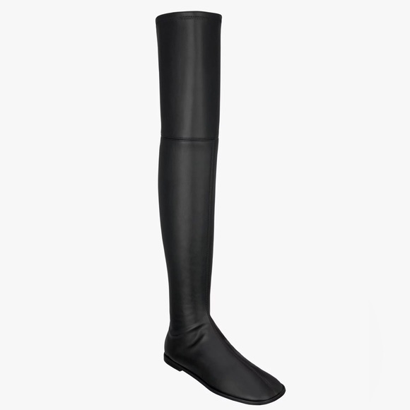 ZARA FITTED FLAT OVER THE KNEE BOOTS - Picture 5 of 10